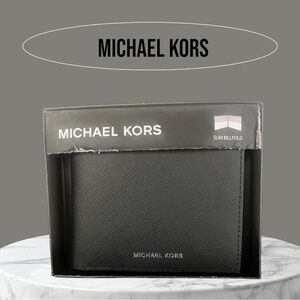 NWT Michael Kors Black Slim Wallet